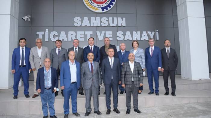 Şeref Malkoç Samsun TSO yöneticileri ile bir araya geldi