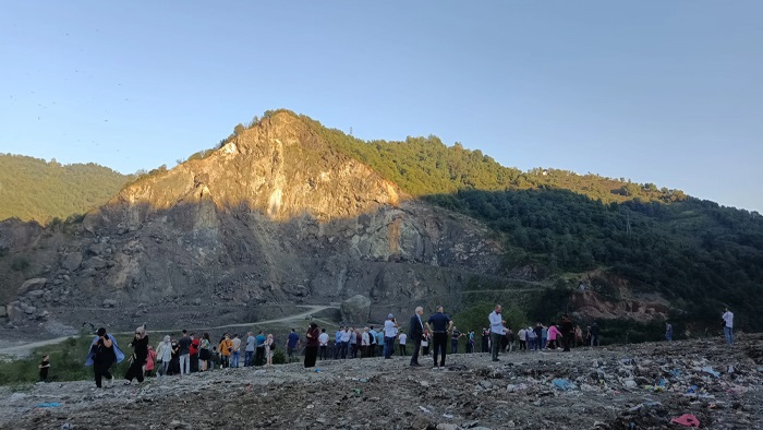 Giresun'da çöp tesisini ‘kapatma kararı’nın uygulanması için nöbet