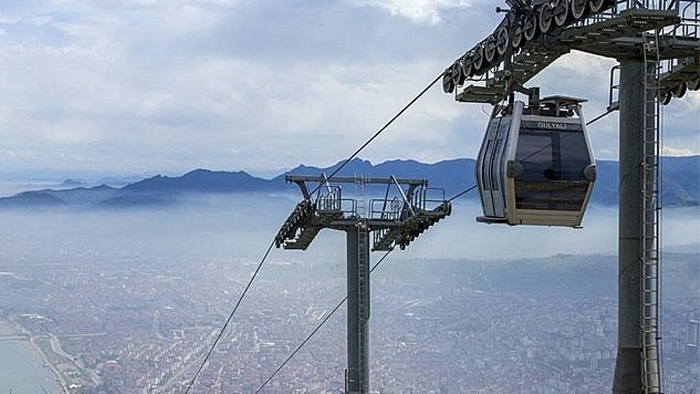 Ordu'da teleferik 9 günlük bakıma alınıyor