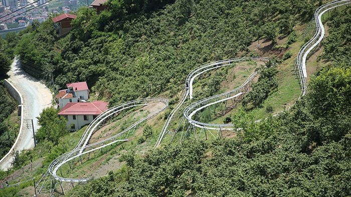 Ordu'da Turizmin Yeni Adresi Dağ Kızağı Oldu; 5 Ayda 500 Bin Kişi Kullandı