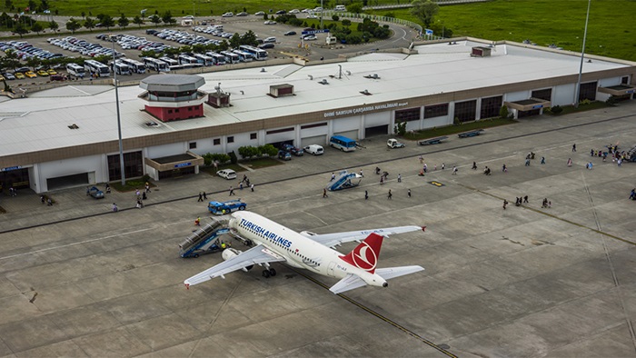 Samsun Çarşamba Havalimanı yılın ilk 8 ayında 967 bin 781 yolcuya hizmet verdi