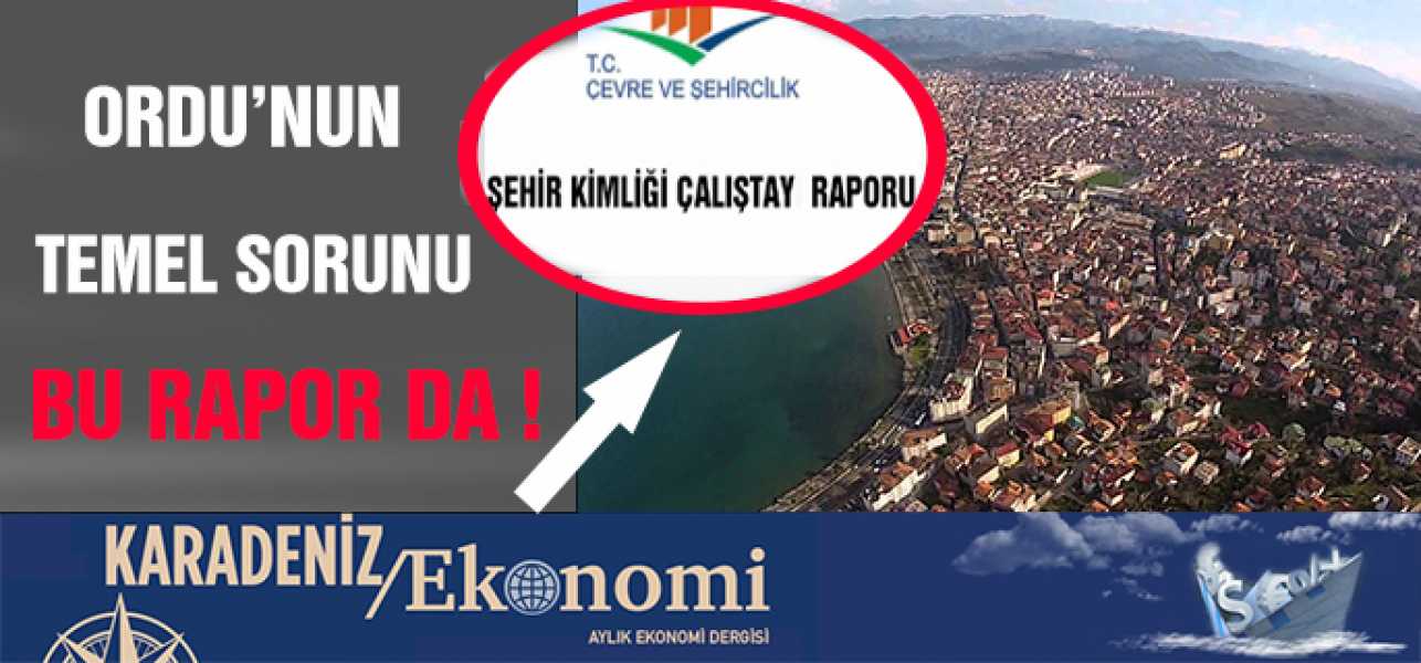 Ordu'nun Temel Sorunu Bu Raporda!