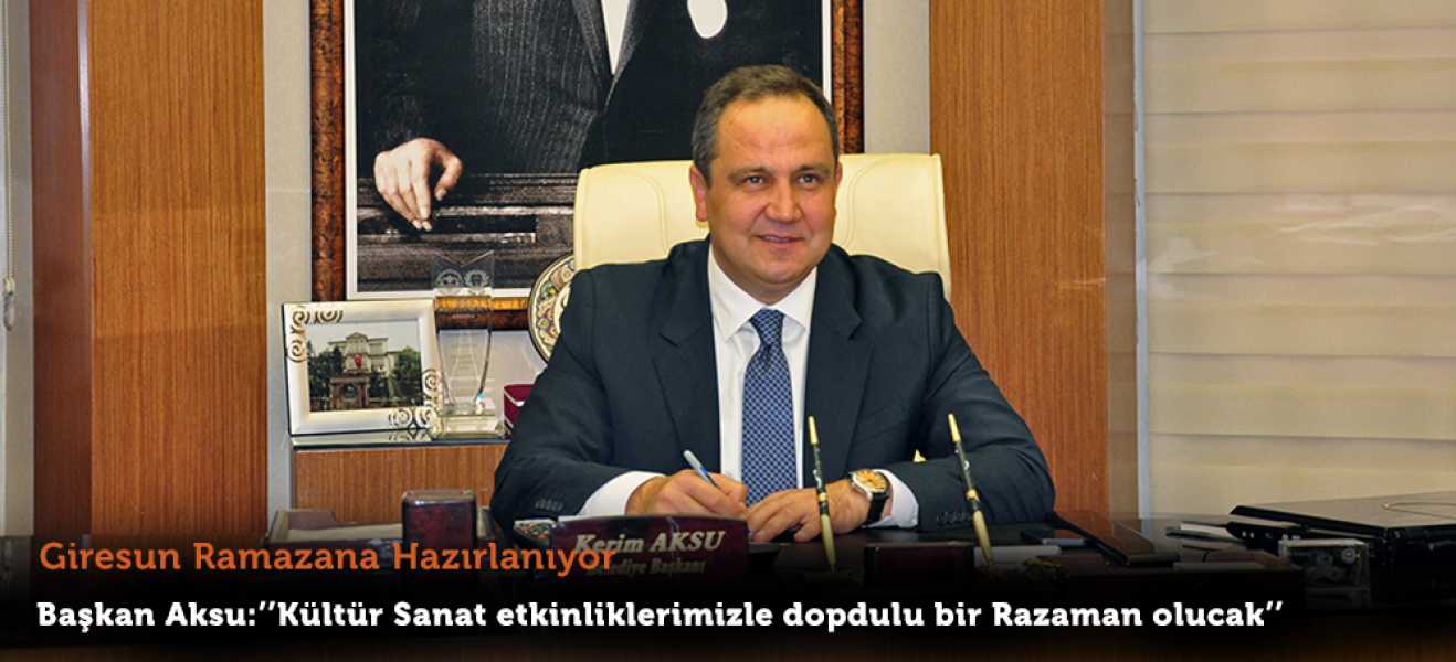 BAŞKAN AKSUDAN RAMAZAN AYI AÇIKLAMASI