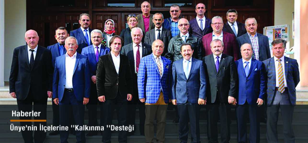 Ünye'nin İlçelerine ''Kalkınma ''Desteği