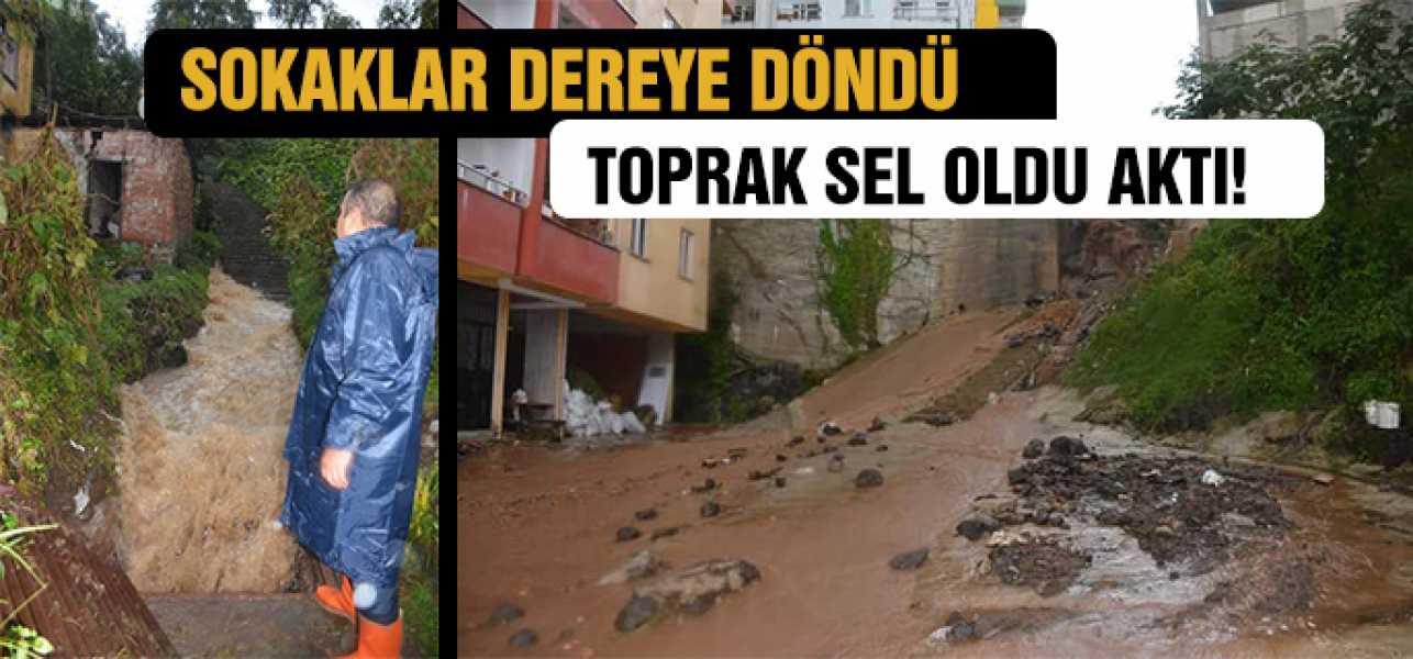 KARADENİZ'DE BEKLENEN SAĞANAK YAĞIŞ GİRESUN'DA ETKİLİ OLDU 