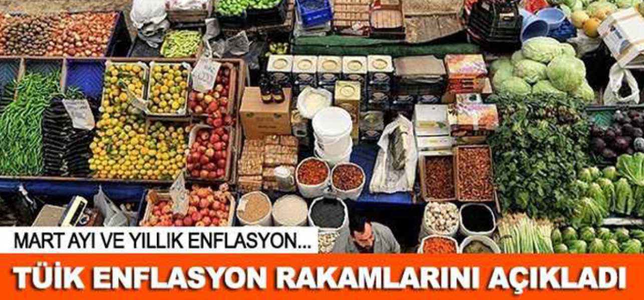 Mart ayı enflasyon rakamları açıklandı