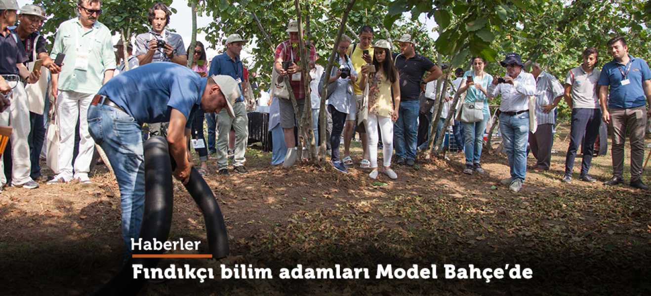 Fındıkçı bilim adamları Model Bahçe'de...