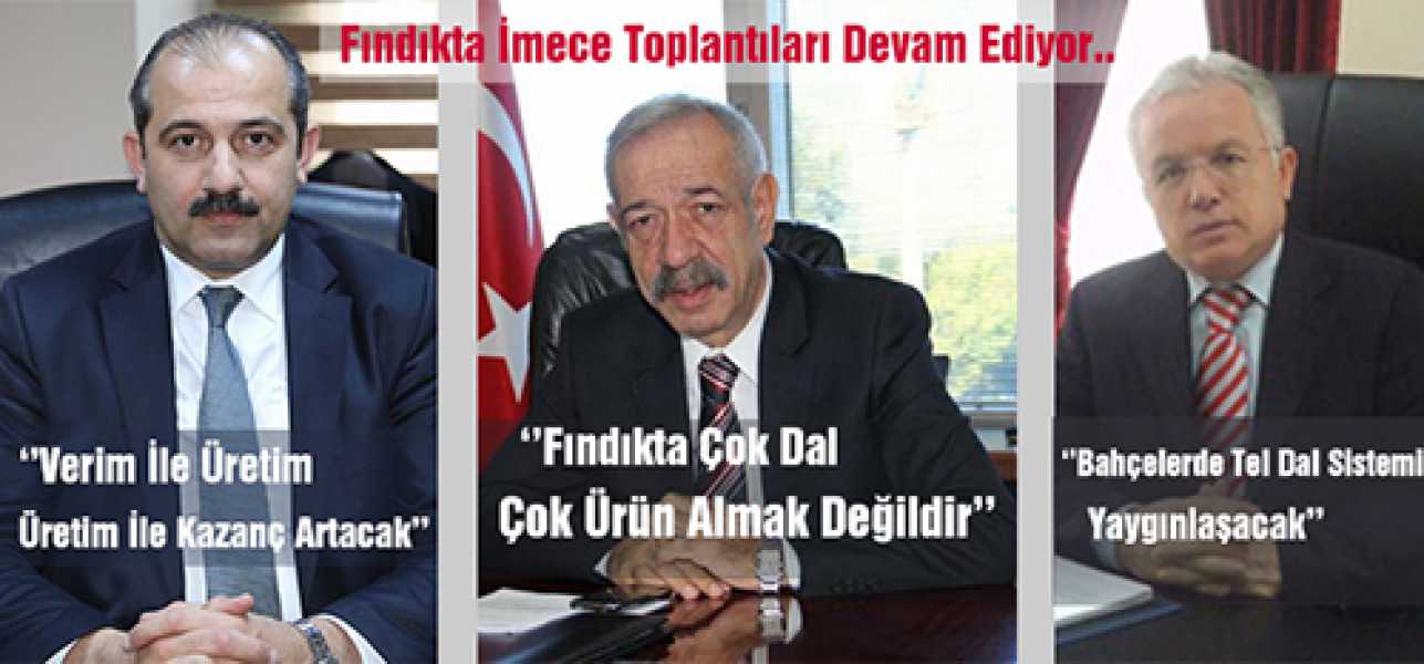 Fındıkta İmece Toplantıları Devam Ediyor