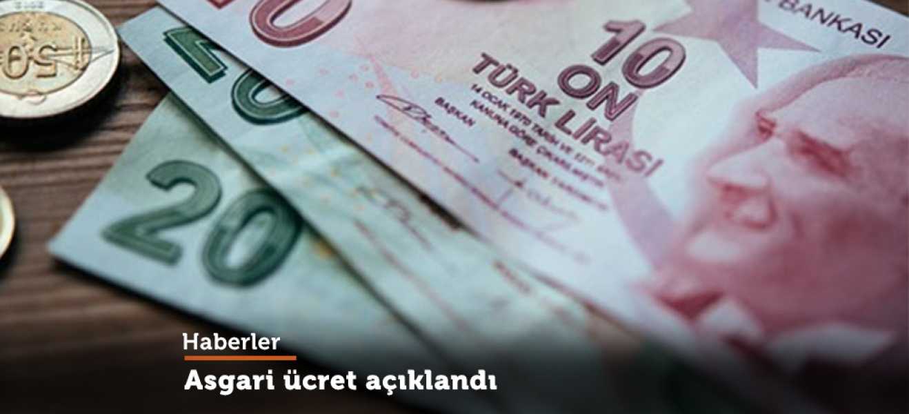 Asgari ücret açıklandı!