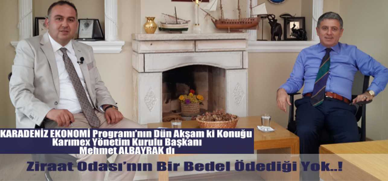 Ziraat Odası'nın Bir Bedel Ödediği Yok