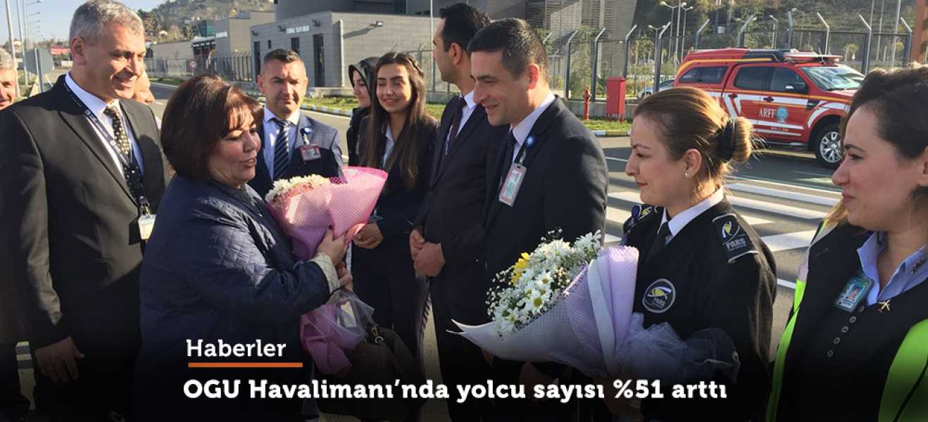 Ordu-Giresun Havalimanı'nda yolcu sayısı %51 arttı